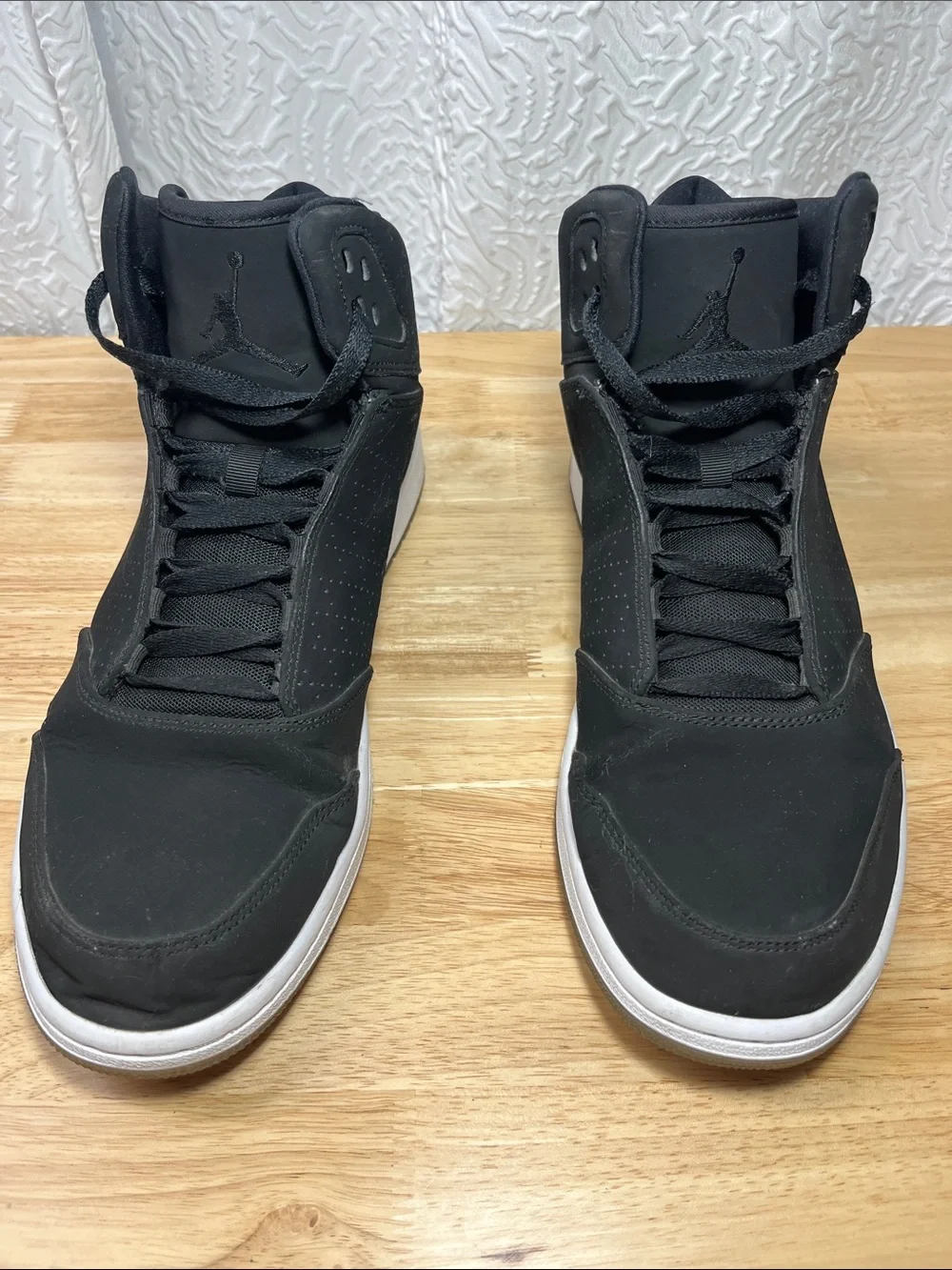 Jordan Academy Triple Black High Top Shoes Men 11.5 881434-001 - 